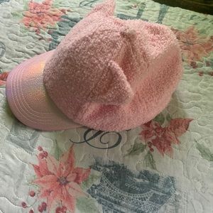 PInk Furry Cat Hat